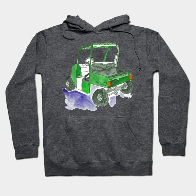 Polaris 4x4 ATV Hoodie by Anitra's Unique Designs